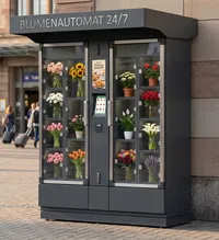 FLORA Blumenautomat mit Blumenfächern und integriertem Display - M2