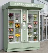 FLORA Blumenautomat mit Blumenfächern und integriertem Display - M2