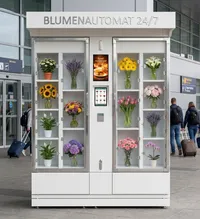 FLORA Blumenautomat mit Blumenfächern und integriertem Display - M2